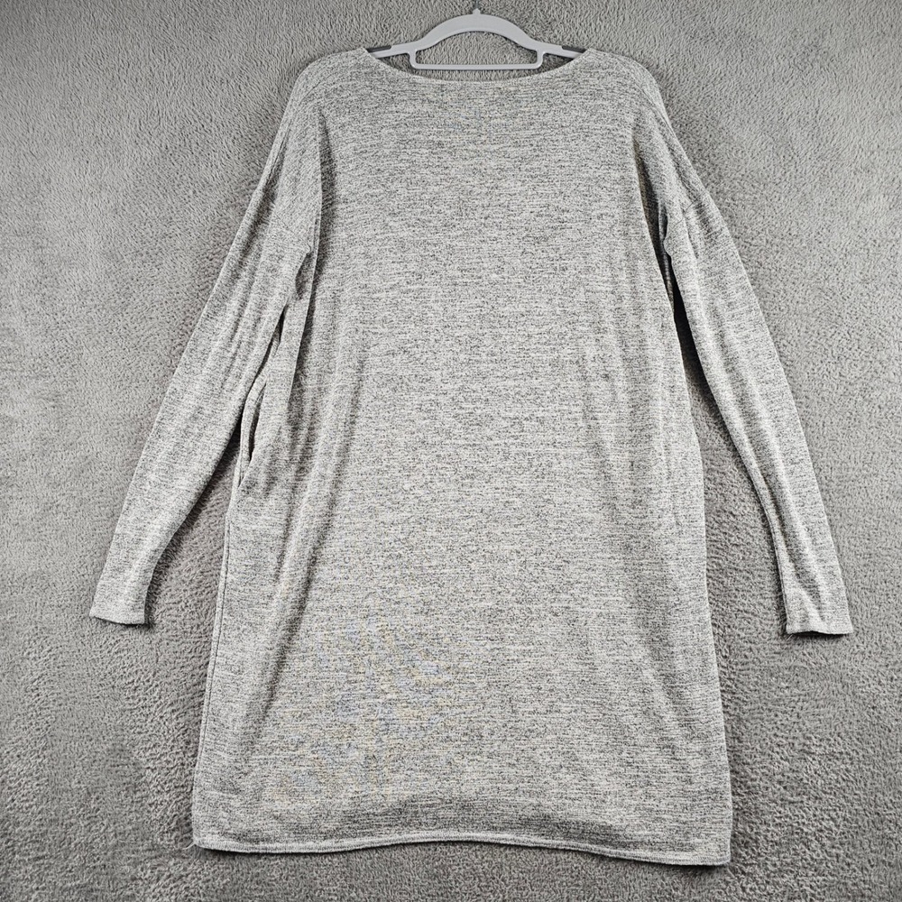 Wilfred Free Aritzia Grey Heathered V-Neck Tunic Pockets Long Sleeve Top XS - Picture 2 of 6
